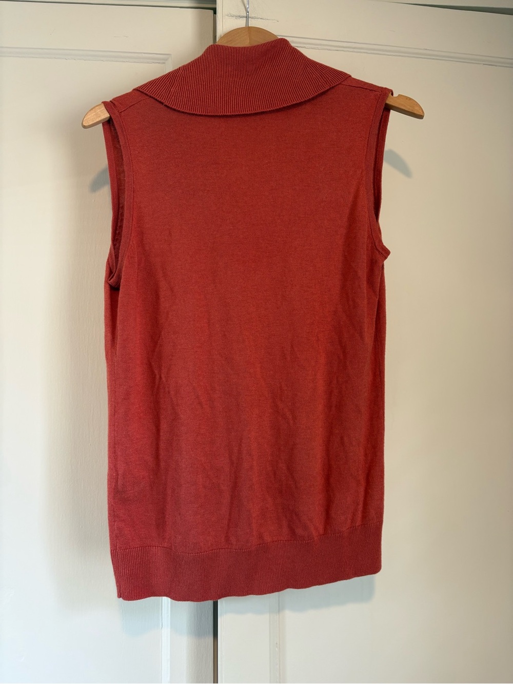 August Silk Sleeveless Cowl Neck Lightweight Sweater - Picture 2 of 4